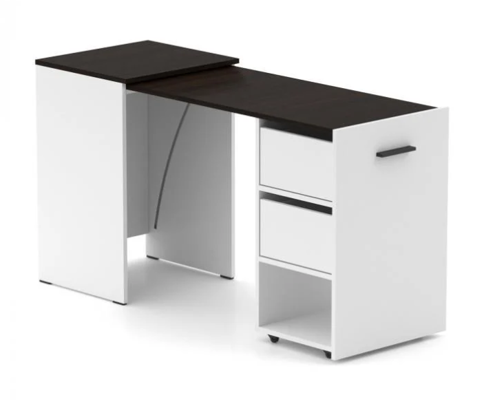 Стол-трансформер Knap Knap Hobana Ш2 140х50х75,6 см Белый/Венге - фото 1