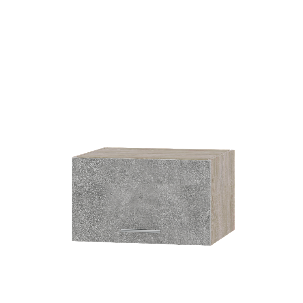 Шкаф верхний Эверест Оптима модуль Верх В21-600 60х57х36 см Бетон/Дуб Сонома (08313)