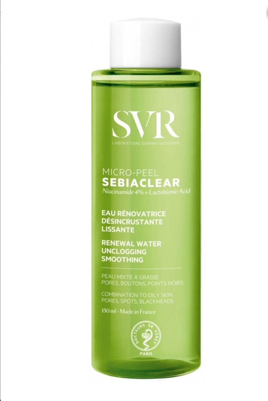 Тоник для чувствительной/комбинированной/жирной кожи SVR Sebiaclear Micro-Peel Tonic 150 мл (2377971372)