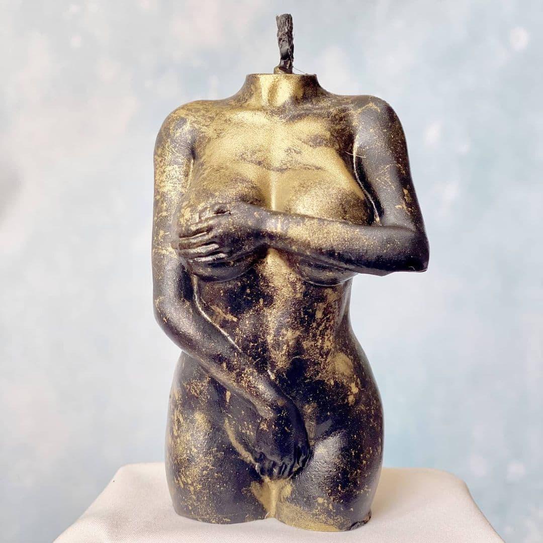 Свеча Скромность женская 10 см Черный (1689)