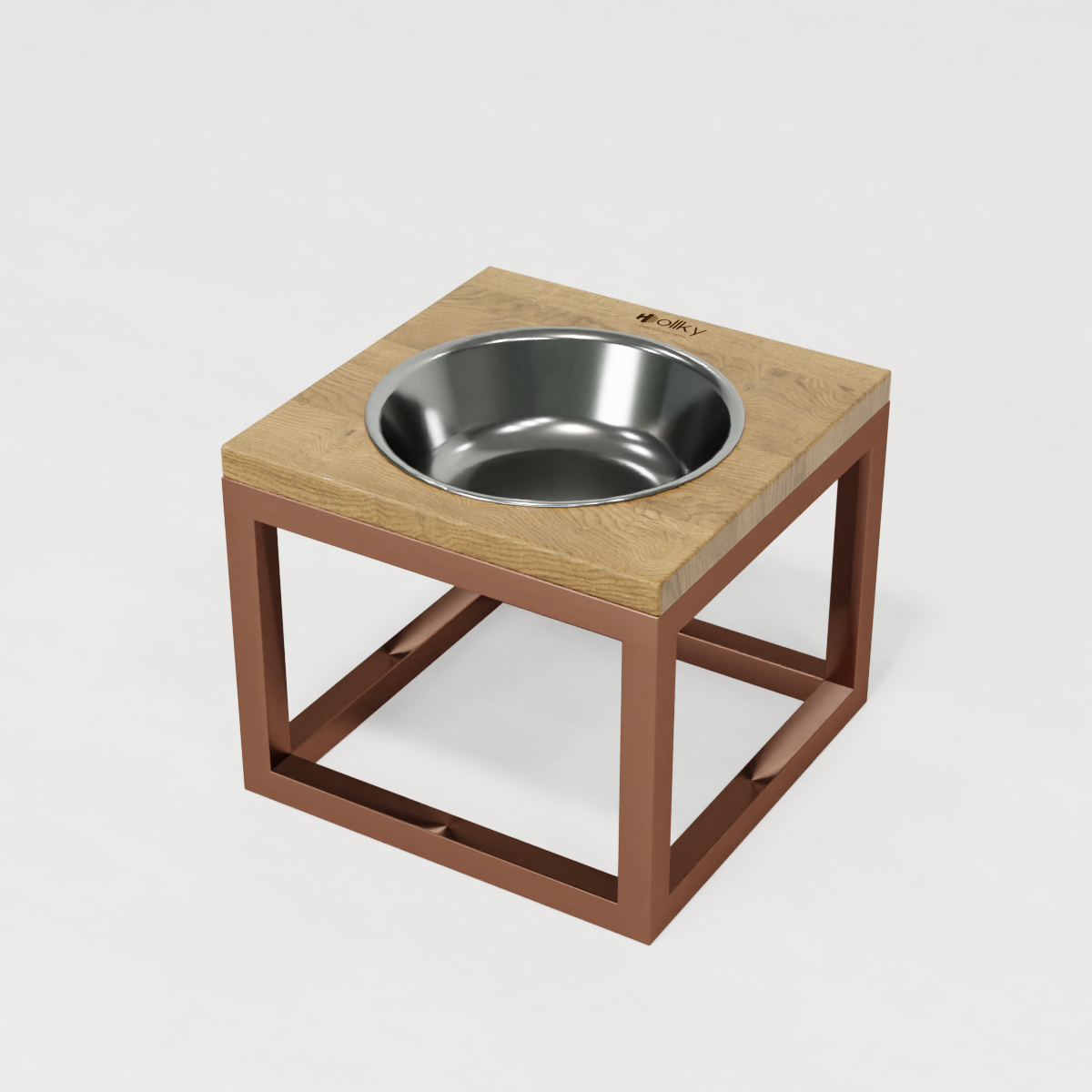 Миска на подставке для больших собак Hollky Base Solo XL 1,8 л (XL-262620-GLNT) - фото 4