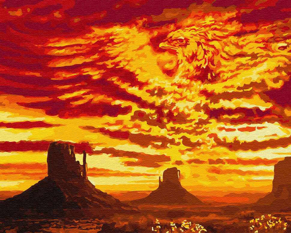 Картина по номерам Brushme Феникс в пустине (GX28721) Картина по номерам Brushme Феникс в пустине (GX28721)