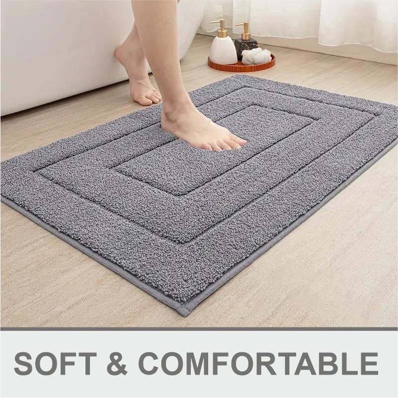 Коврик для ванной комнаты Lovely Svi экстра мягкий/абсорбирующий/прочный/прорезиненный 50x80 см Серый (2565088) - фото 2