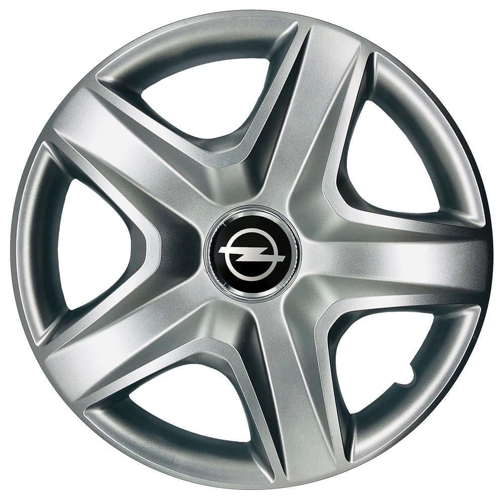 Колпаки SJS R16 с логотипом Opel 418 4 шт. Серебристый (2654562537)