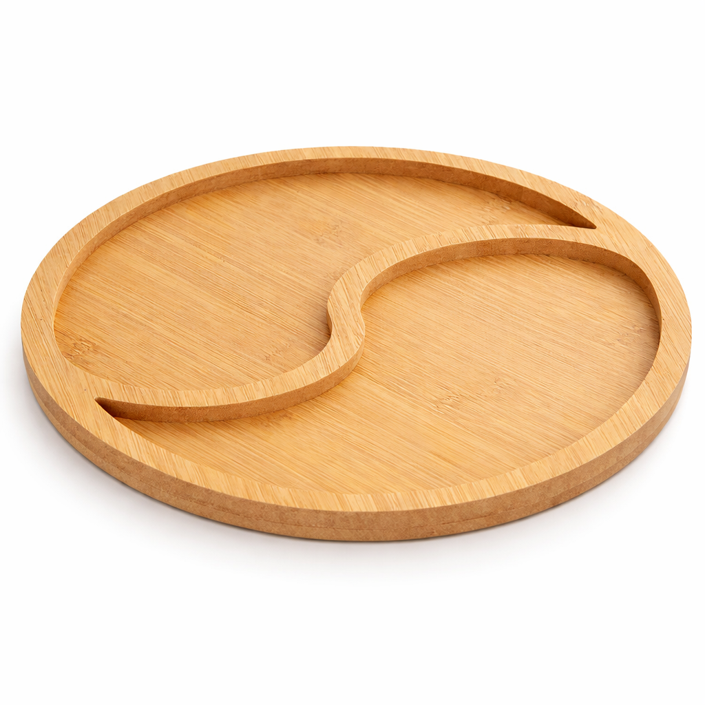 Менажниця бамбукова Інь-Янь 2 секції 29 см (33147324)