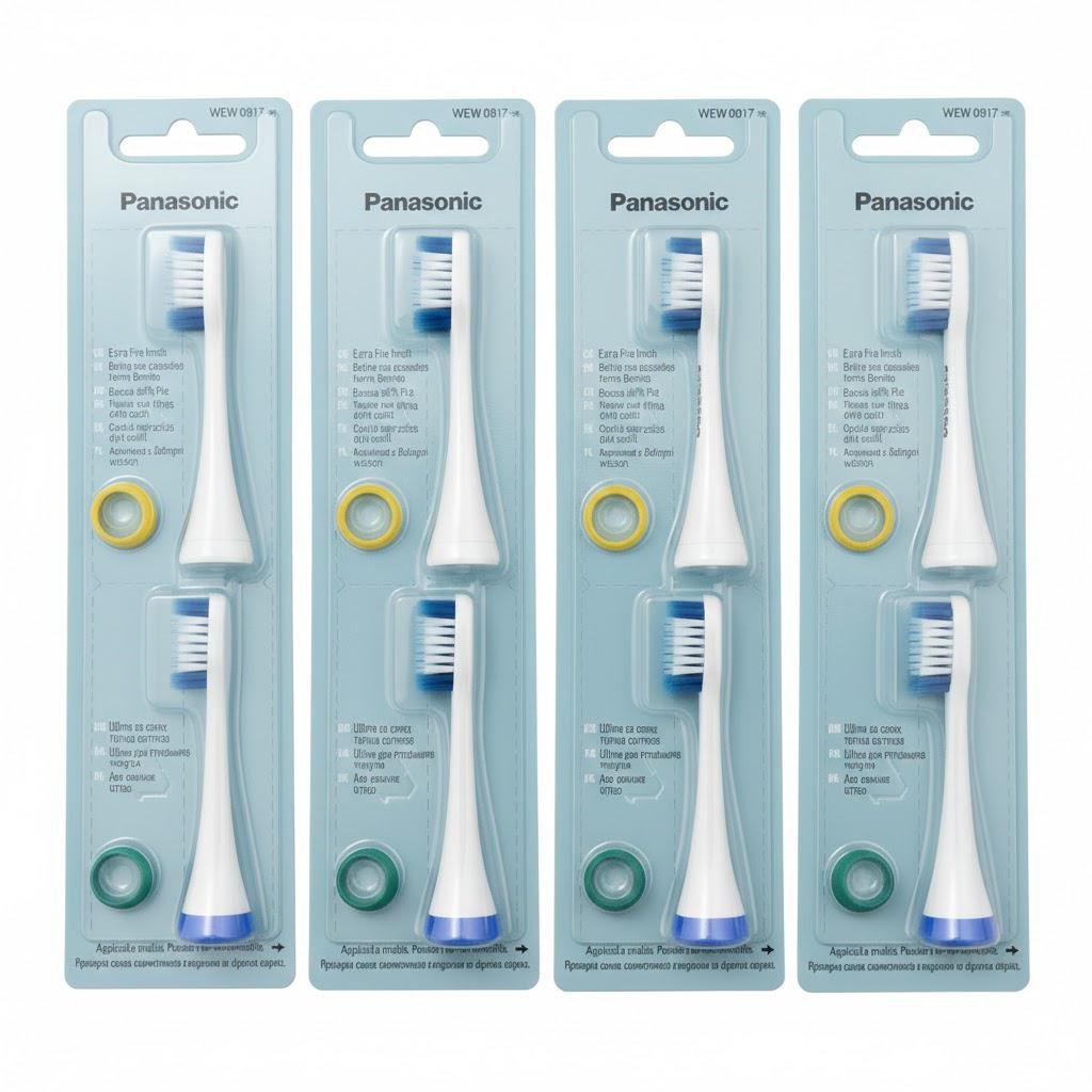 Насадки для электрической зубной щетки Panasonic WEW-0917-W803-AS2 4 блистера (WEW-0917-W803-AS2)
