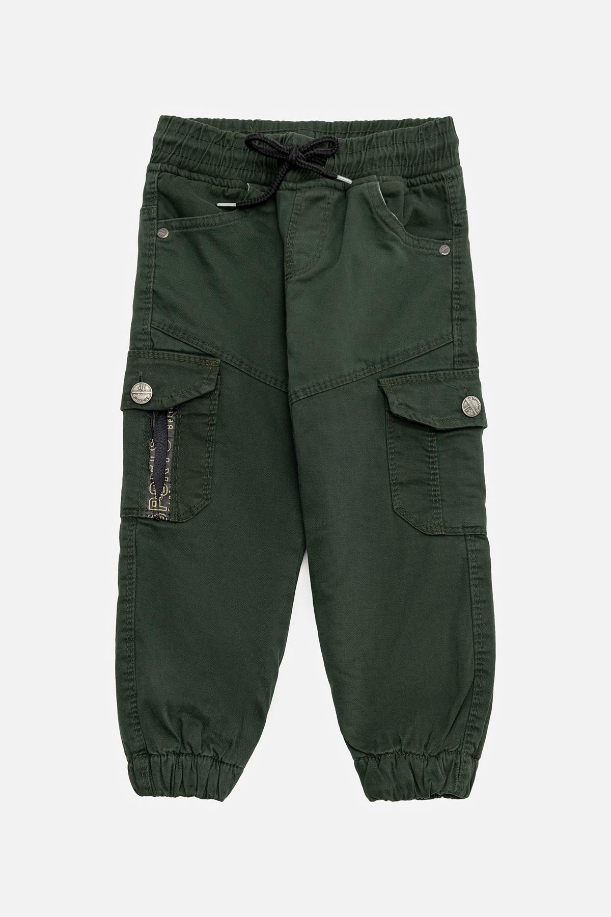 Джогеры для мальчика карго ЦБ-00230435 86 см Хаки (SKT000934624)
