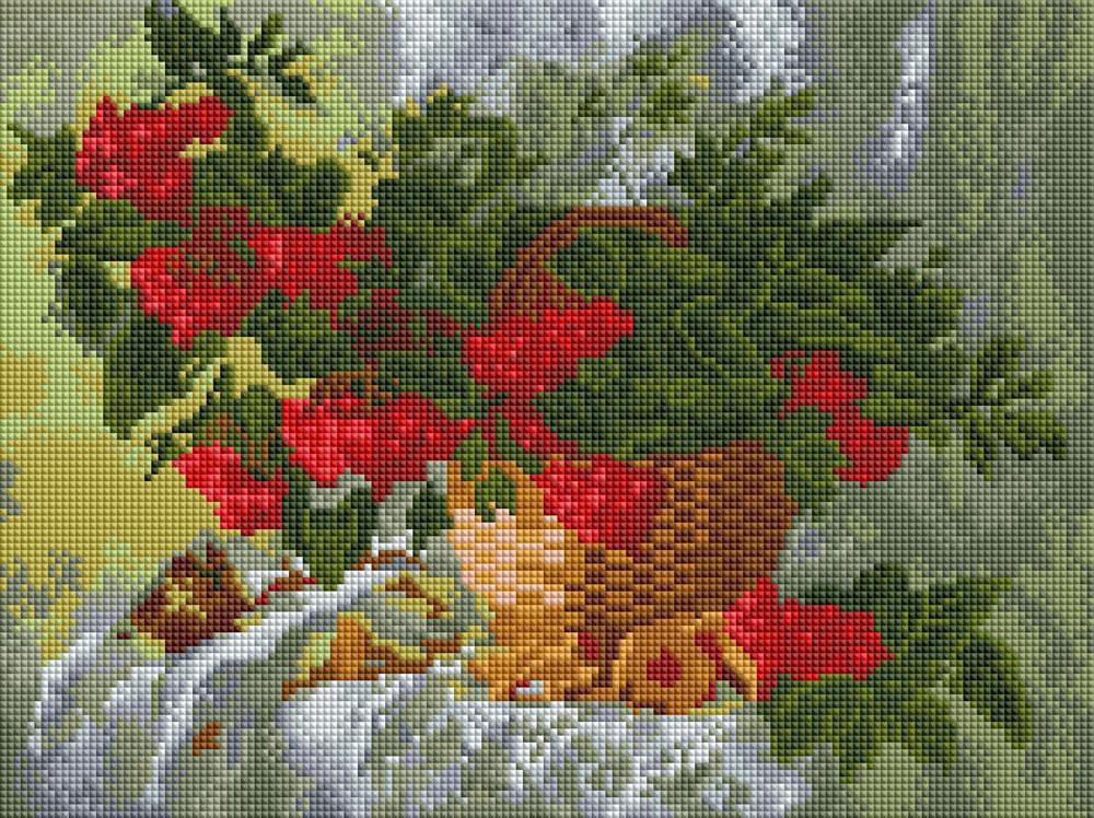 Алмазная мозаика на подрамнике ColorArt Калина 30х40 см (ST401)