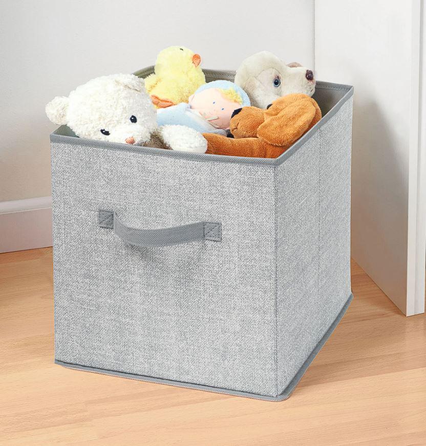 Кошик для зберігання складаний 26x26x25 Grey (30300634) - фото 4 Кошик для зберігання складаний 26x26x25 Grey (30300634) - фото 4