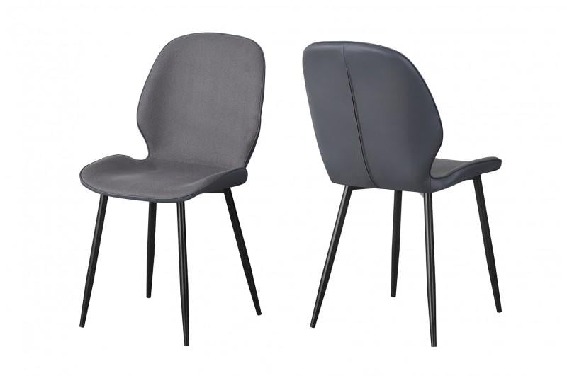 Кухонний стілець Мікс Меблі Аякс Чорний/Темно-сірий (26721364) - фото 4 Кухонний стілець Мікс Меблі Аякс Чорний/Темно-сірий (26721364) - фото 4