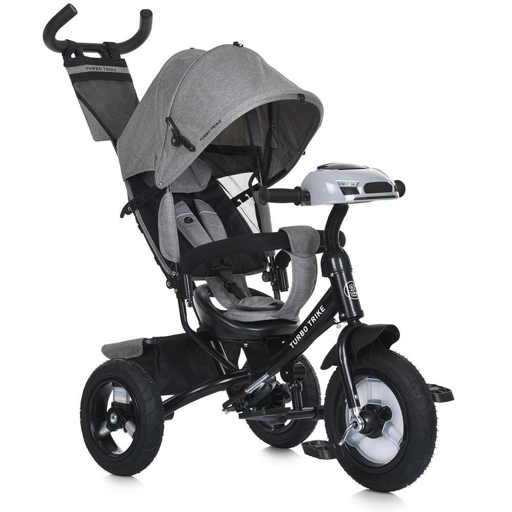 Детский велосипед трехколесный Turbo Trike MT 1006 резиновые колеса Серый (723274572)