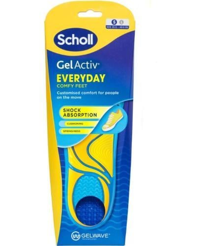 Стельки для обуви от усталости ног женские Scholl GelActiv Everyday S гелевые р. 35,5-40,5 см 1 пара (33972432)