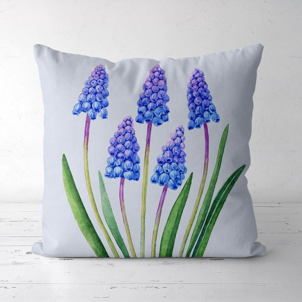 Подушка декоративная Presentville Soft Веcенние цветы мускари 45x45 см (45PST_23M065)