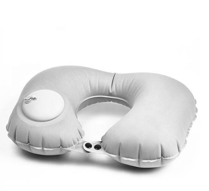 Надувна подушка для подорожей SUNROZ Inflatable Pillow з вбудованим насосом Сірий (SUN6304) Надувна подушка для подорожей SUNROZ Inflatable Pillow з вбудованим насосом Сірий (SUN6304)