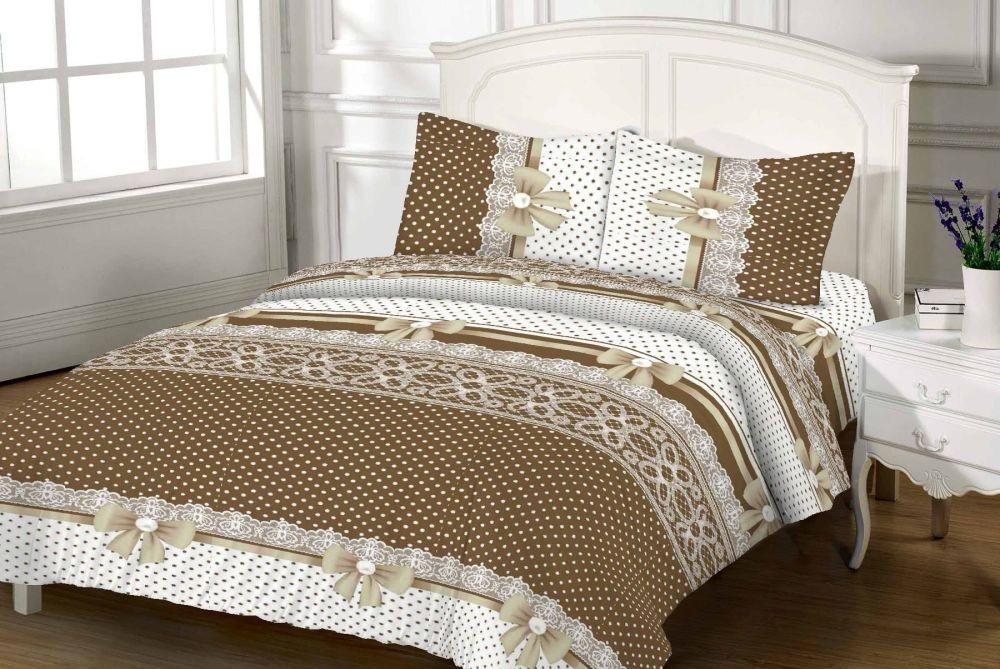 Комплект постельного белья Zastelli 10 бязь двуспальный 175х210 Коричневый