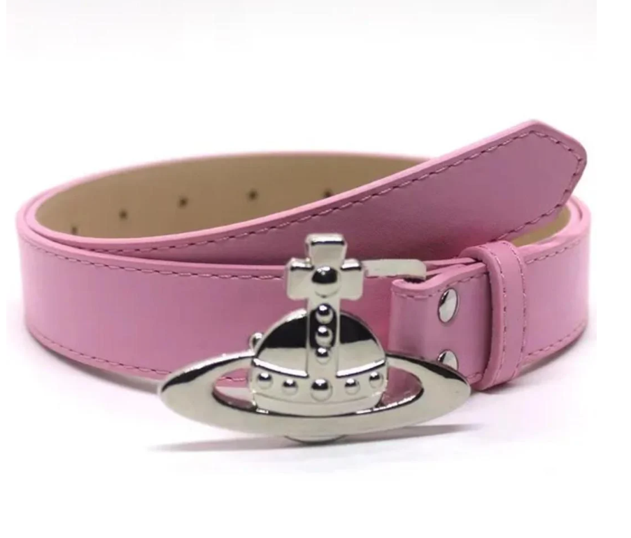 Ремень кожаный с пряжкой Vivienne Westwood Розовый Ремень кожаный с пряжкой Vivienne Westwood Розовый