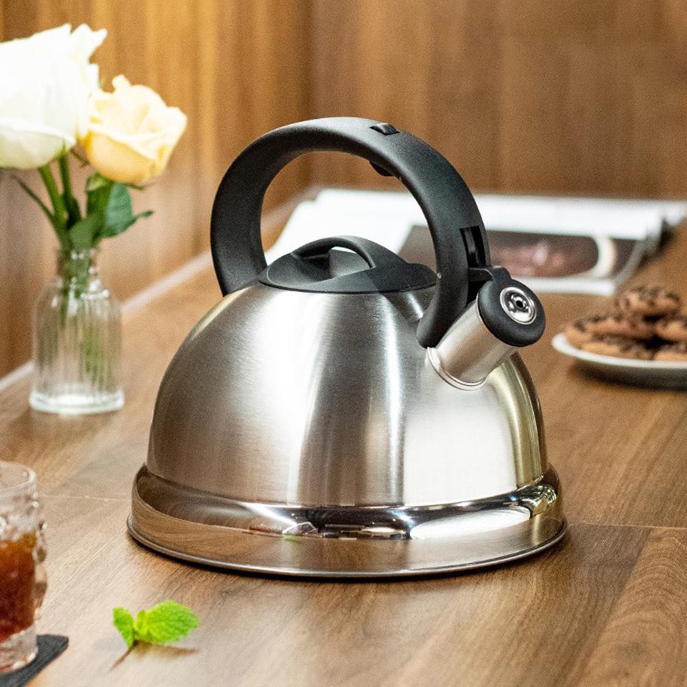 Чайник для всех видов плит Classic Steel с свистком капсульное дно нержавеющая сталь 3 л (03-MH-3603) - фото 6 Чайник для всех видов плит Classic Steel с свистком капсульное дно нержавеющая сталь 3 л (03-MH-3603) - фото 6