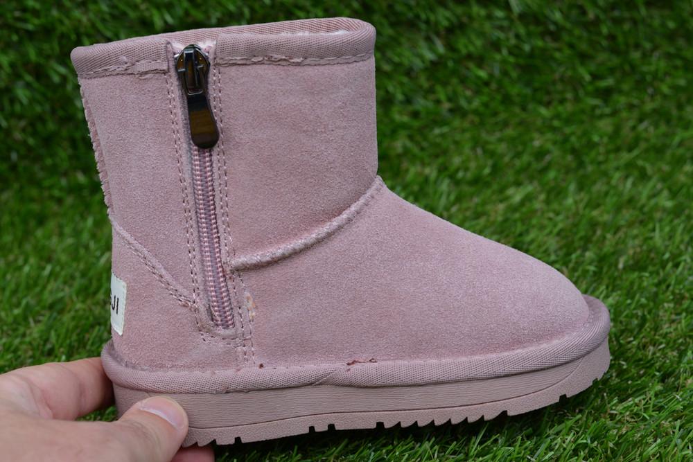Уггі дитячі зимові Ugg hengji на овчині для дівчинки р. 27 Рожевий (11376492) - фото 6 Уггі дитячі зимові Ugg hengji на овчині для дівчинки р. 27 Рожевий (11376492) - фото 6