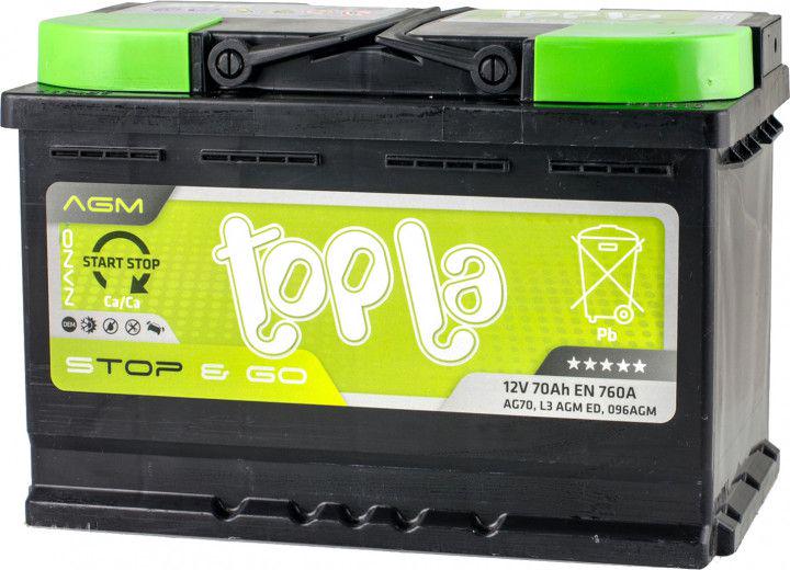 Аккумулятор Topla AGM Euro 114070 70Ah 12V Аккумулятор Topla AGM Euro 114070 70Ah 12V
