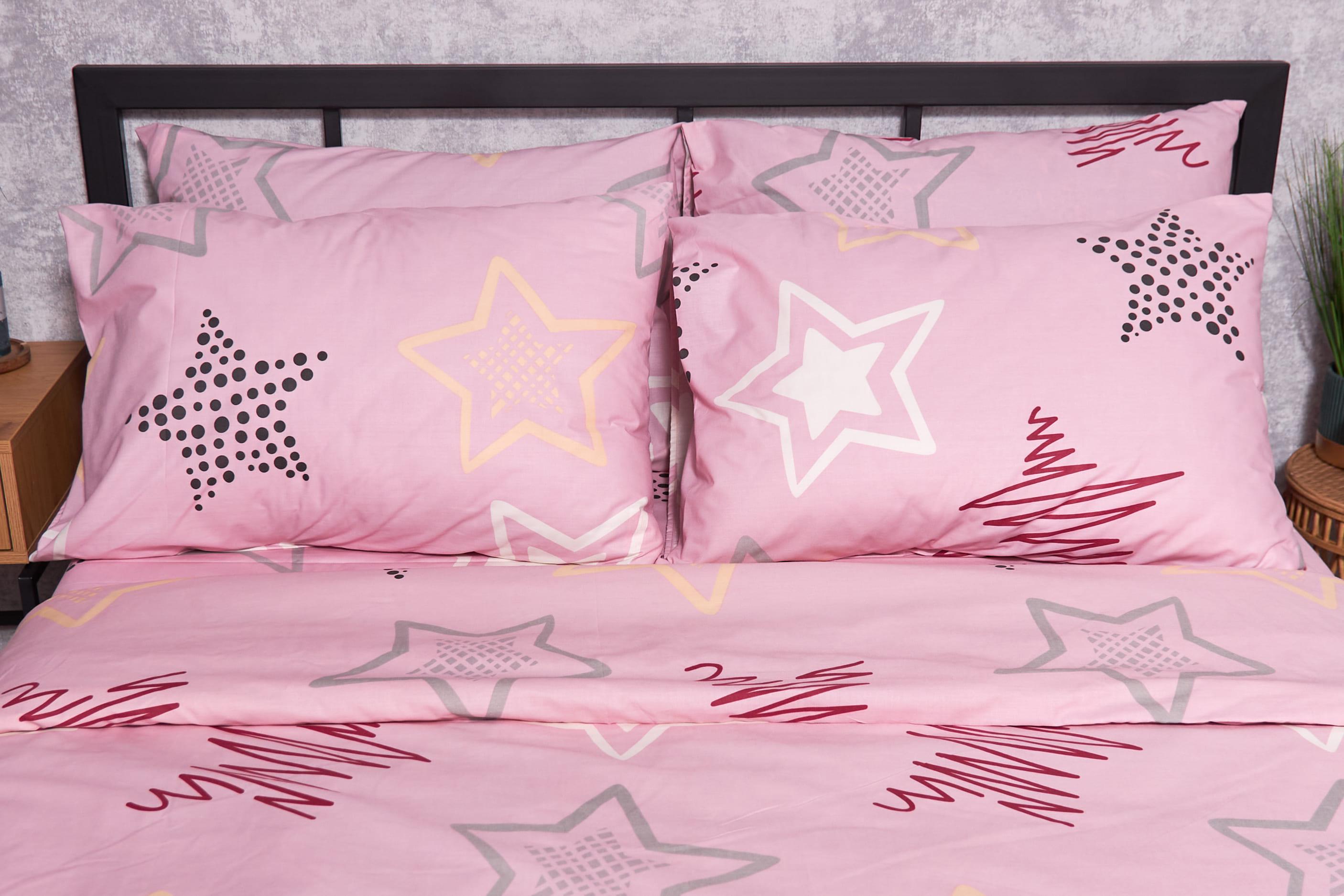 Набор наволочек Moon&Star Gold Люкс Alpha Pink бязь 50х70 см 2 шт. (MS-840000081)