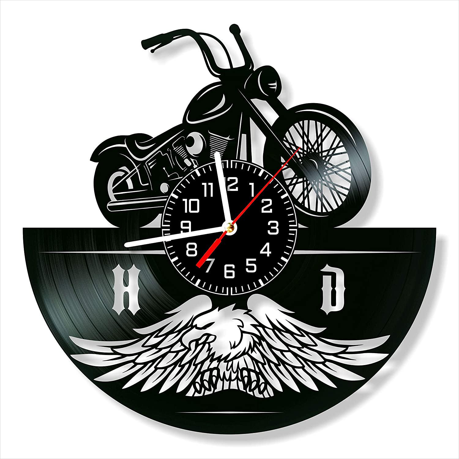 Часы настенные Harley-Davidson 2003 из виниловой пластинки