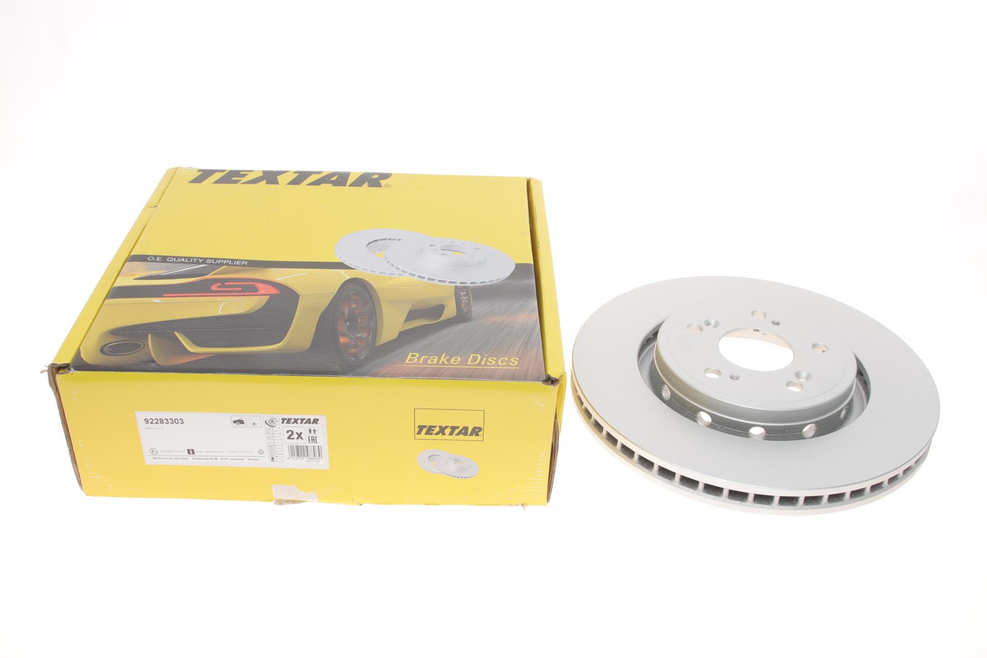Тормозной диск передний TEXTAR для Honda CR-V IV 12-315x28 мм (92283303) Тормозной диск передний TEXTAR для Honda CR-V IV 12-315x28 мм (92283303)