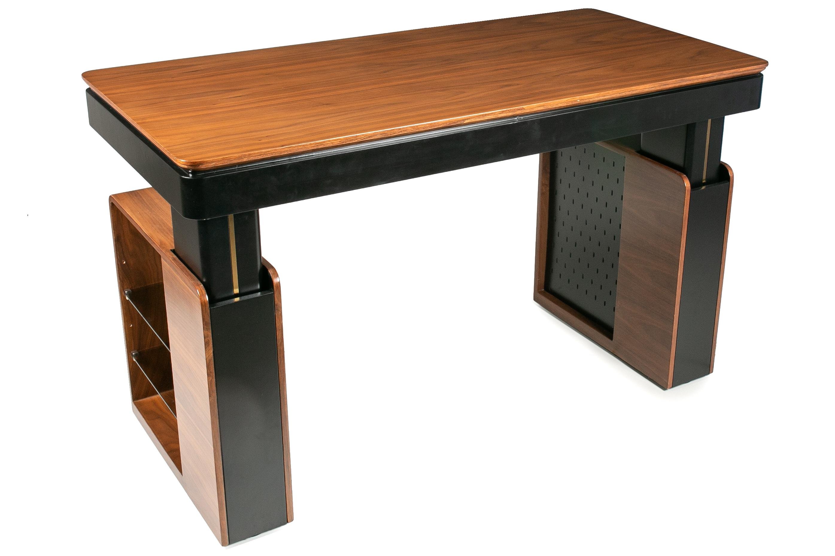 Регульований стіл кабінет Barsky Lux 2 motors 1400x700 мм Wood (LT-01) - фото 3