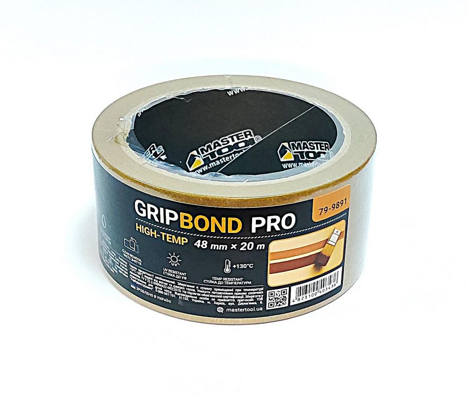 Лента малярная MasterTool GripBond Pro High-Temp 48 мм х50 м Коричневый (79-9892) Лента малярная MasterTool GripBond Pro High-Temp 48 мм х50 м Коричневый (79-9892)