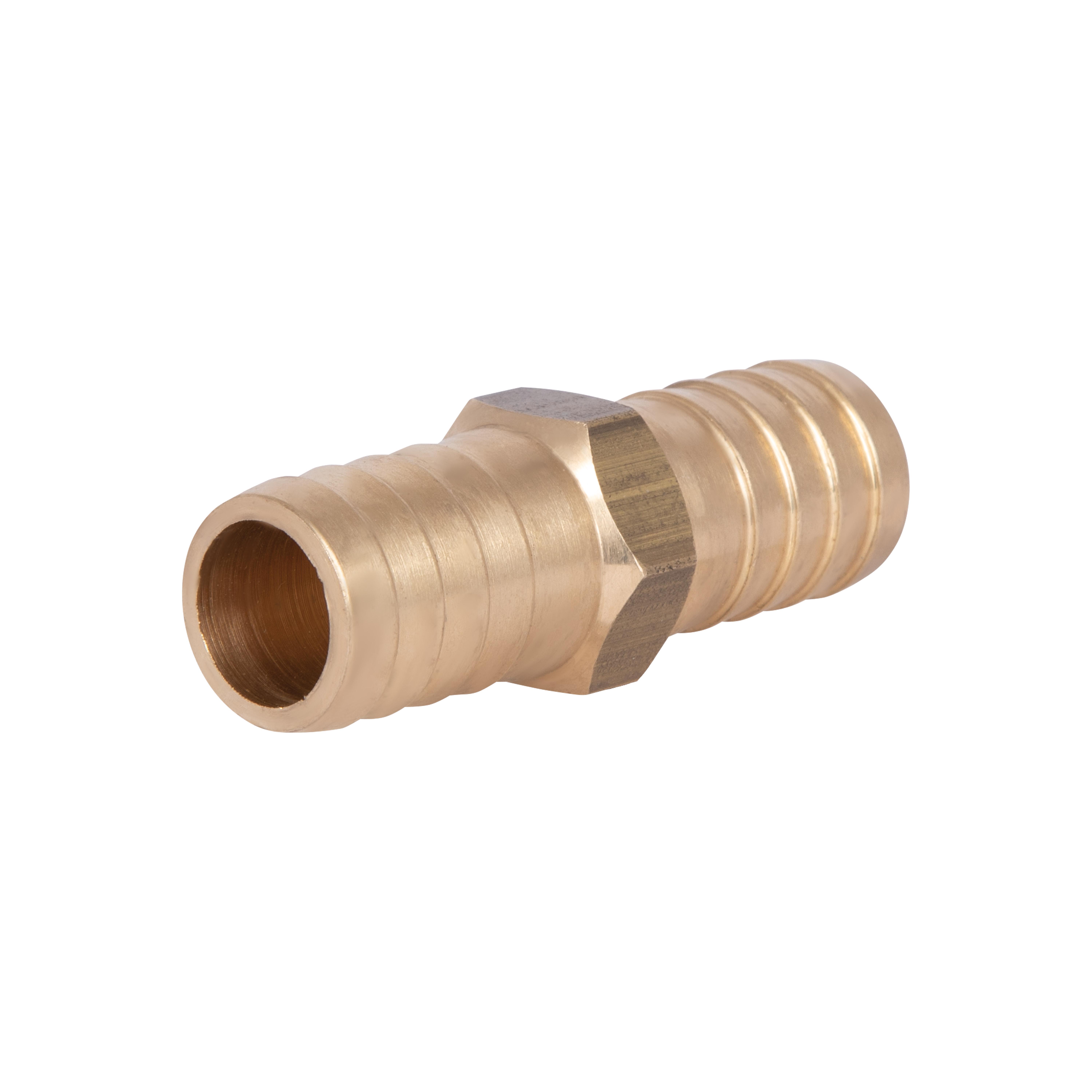 Соединение латунное Thermo Alliance Standart Елка под шланг одинарник Елка d16 Желтый (SD42416)