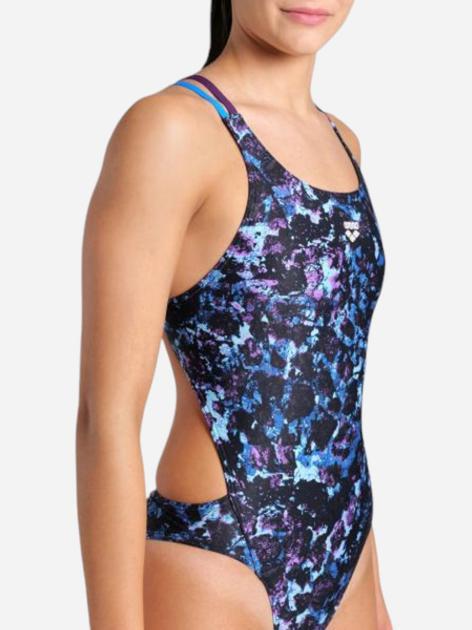 Купальник закрытый для женщин Arena ROCKIN SWIMSUIT SWIM TECH MULT р. 36 Фиолетовый (008159-889 36) - фото 3