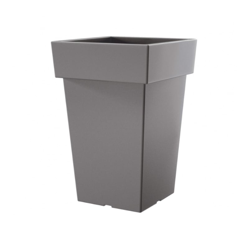 Горшок для цветов Prosperplast Lofly квадратный высокий 20 см Серый