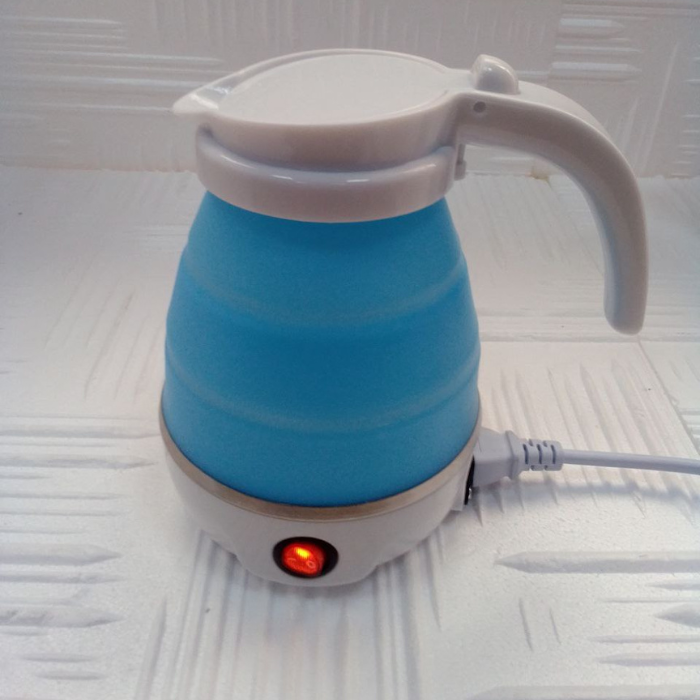 Електрочайник складаний Electric Kettle EK-2354 силіконовий туристичний Блакитний - фото 3