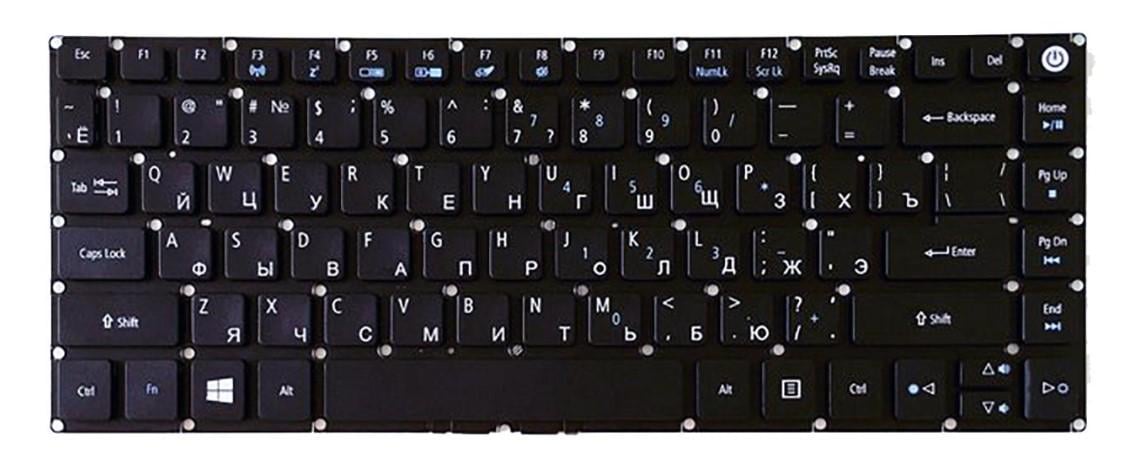 Клавиатура для ноутбука Acer Aspire E5-422 матовая (NK.I1417.0DL)