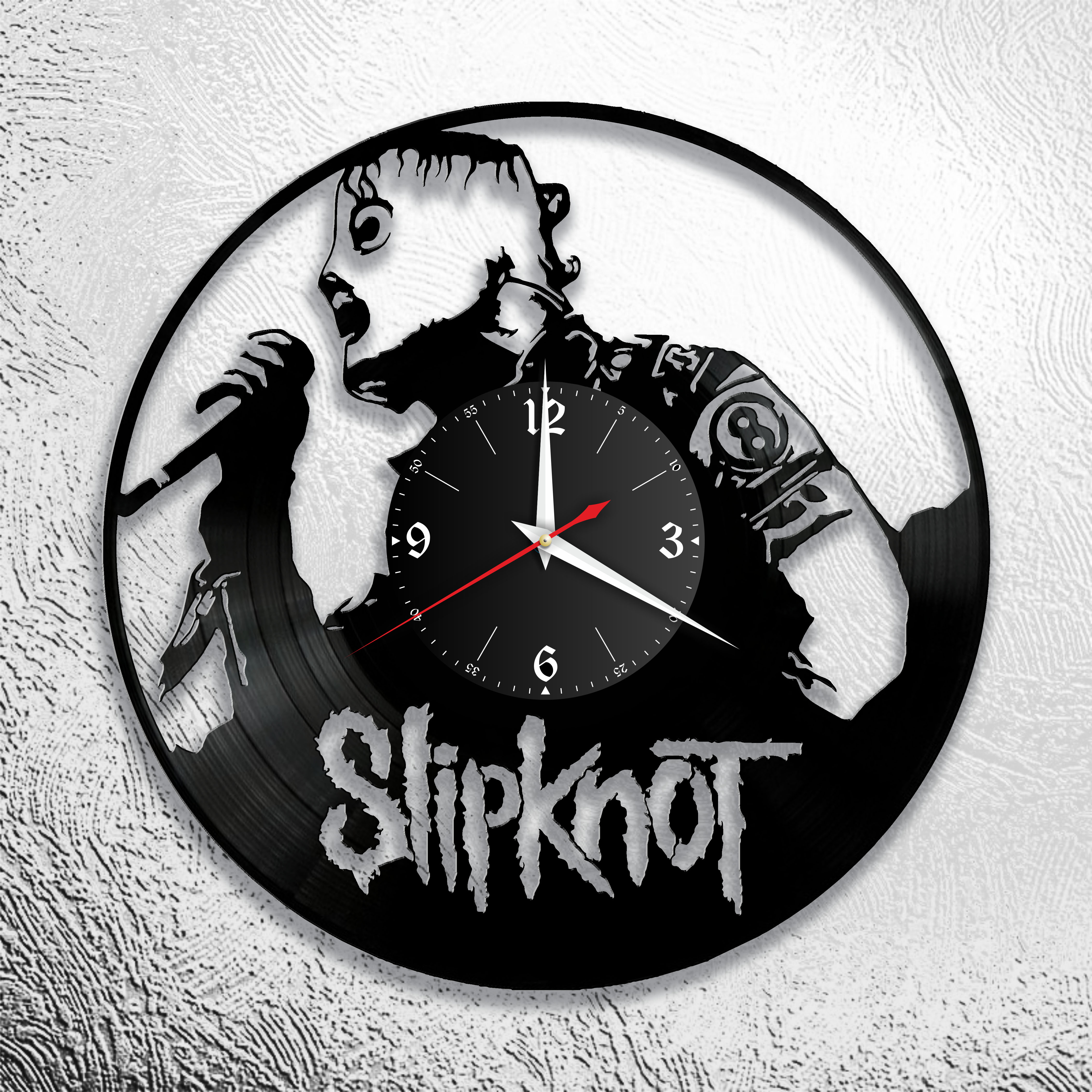 Часы настенные Slipknot 0710 из виниловой пластинки