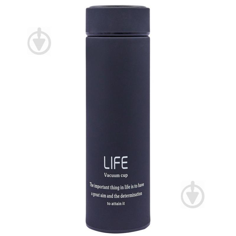 Термос стальной Zelart 450ml LIFE D-013 Черный