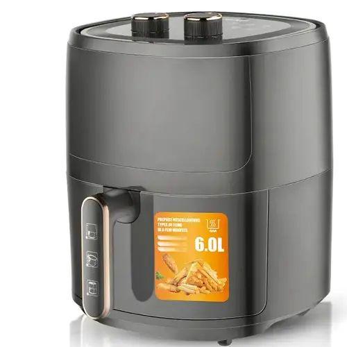 Аэрофритюрница для кухни RAF R.5325 6 л 1500 Вт 220 В Черный (opt-14468)