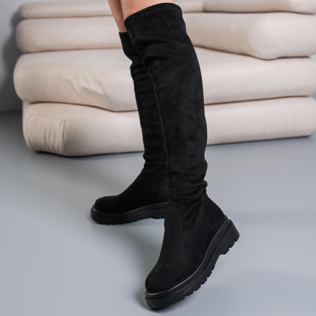 Ботфорти жіночі Fashion р. 36 23,5 см Чорний (3793) - фото 6 Ботфорти жіночі Fashion р. 36 23,5 см Чорний (3793) - фото 6