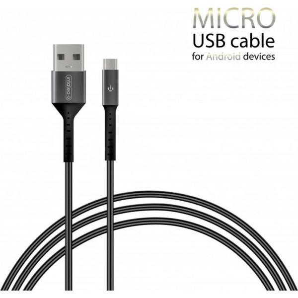 Кабель Intaleo CB0 USB-microUSB 1,2м Black/Grey (1283126495649) - фото 2