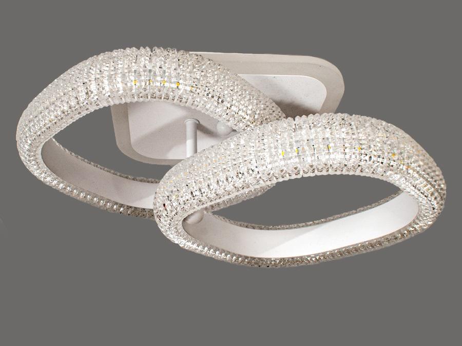 Люстра потолочная Octav с диммером и LED подсветкой 45 Вт (MX66002/2S ВтH LED)