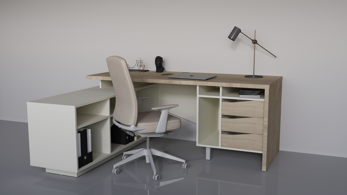 Письменный стол Intarsio CONNECT 1 L SK 190x78 см Дуб кремона котта/Стоун бежевый (28710937) - фото 2 Письменный стол Intarsio CONNECT 1 L SK 190x78 см Дуб кремона котта/Стоун бежевый (28710937) - фото 2