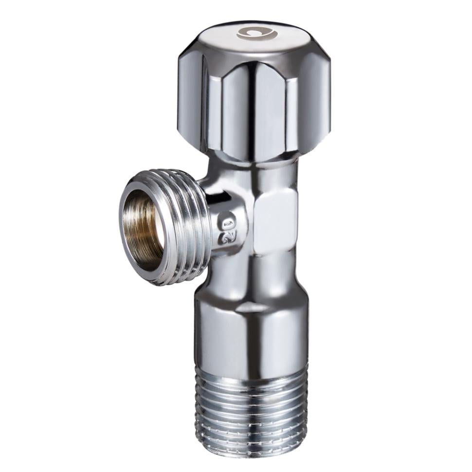 Кран угловой вентильный Zegor FZ61 приборный латунь 1/2"х1/2" Хром Кран угловой вентильный Zegor FZ61 приборный латунь 1/2"х1/2" Хром