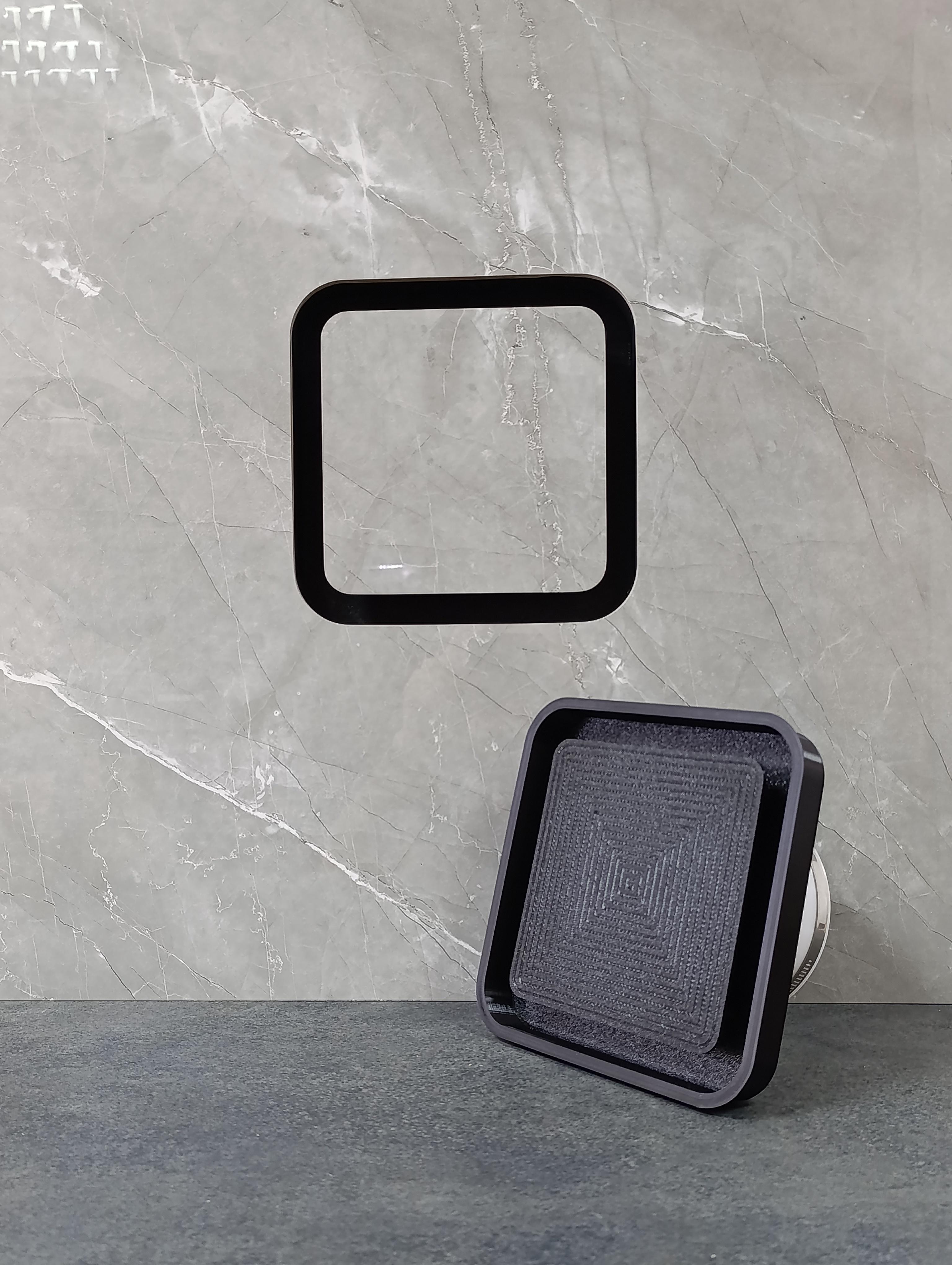 Короб скрытого монтажа под плитку с закругленными углами под d 100 мм мм без вентилятора Черный (000026) Короб скрытого монтажа под плитку с закругленными углами под d 100 мм мм без вентилятора Черный (000026)