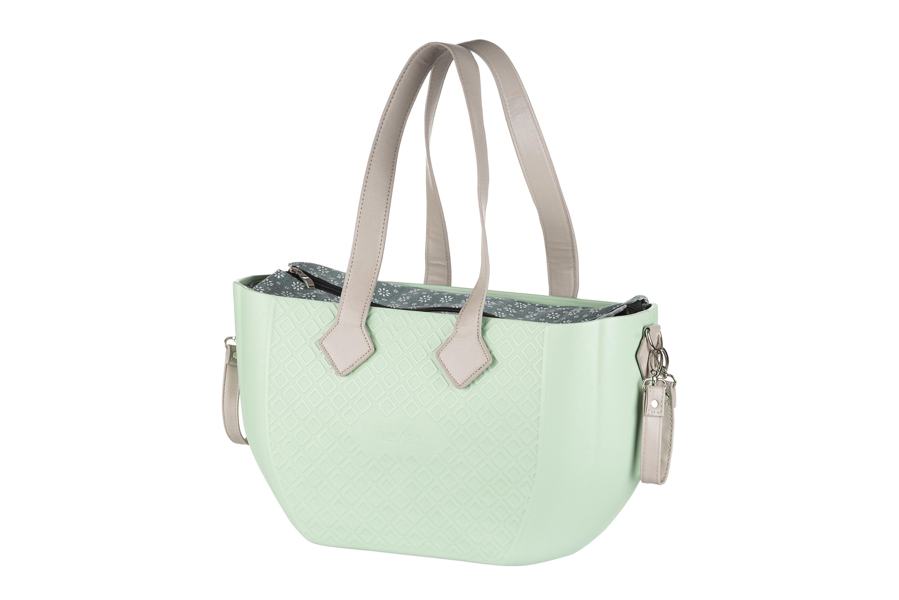 Сумка-органайзер для коляски Nuvita MyMia водонепроницаемая с ковриком и крепежными ремнями 45х15х24 см Mint Gray