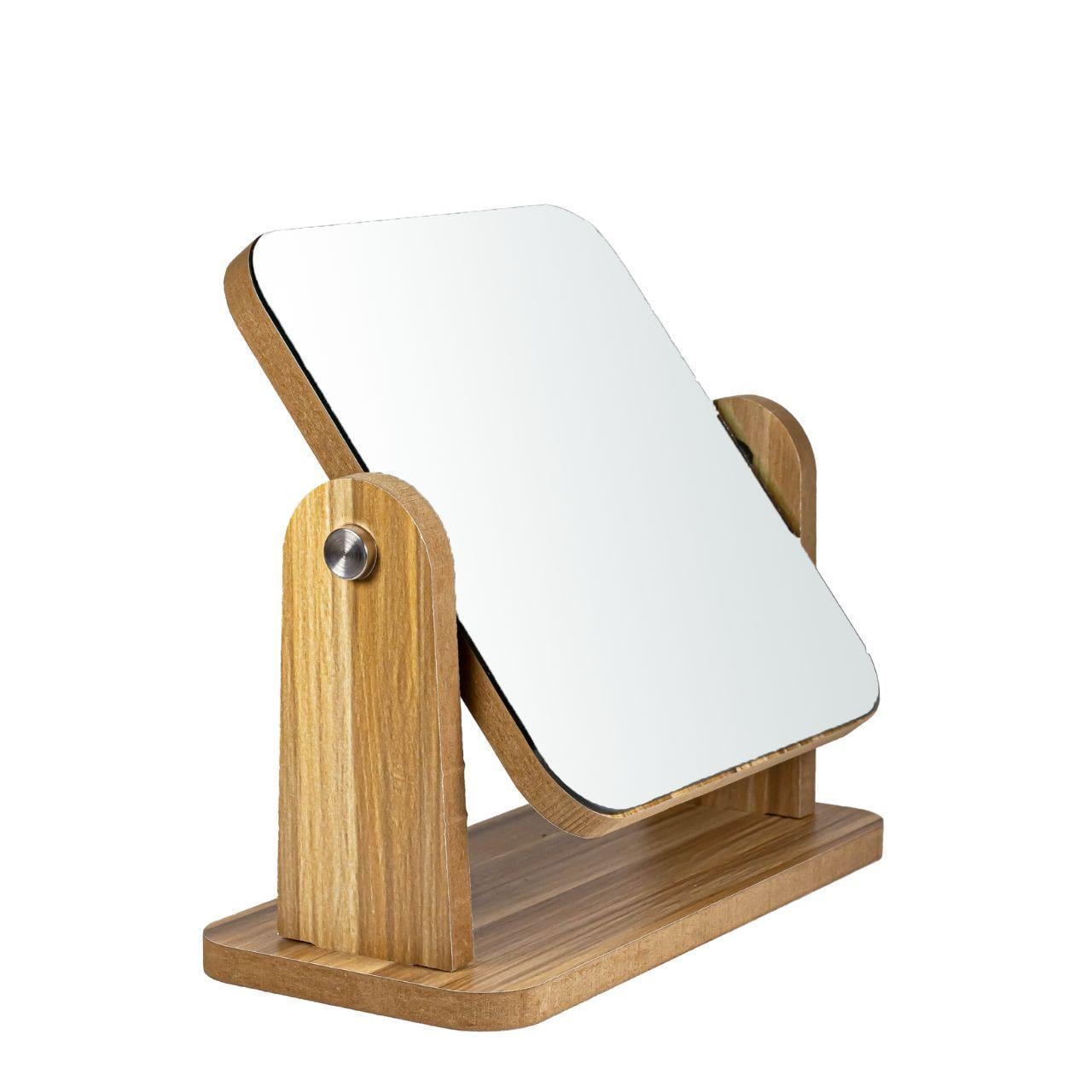 Зеркало для макияжа косметическое настольное квадратное (R352)