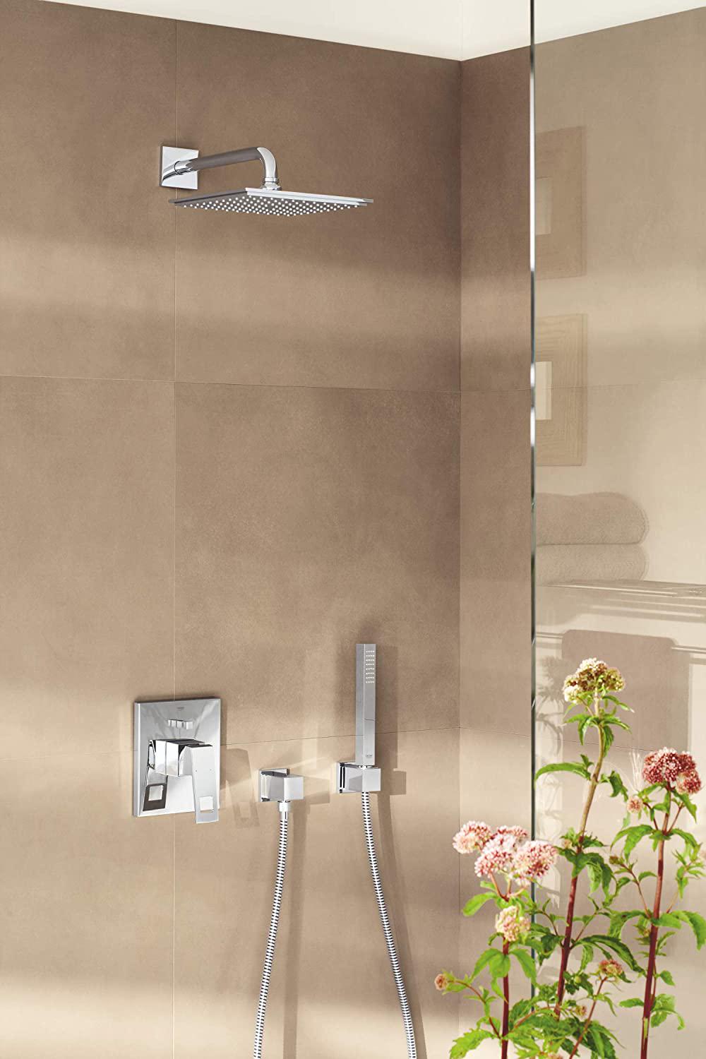 Душ верхний с кронштейном Grohe Euphoria Cube 26073000 152 мм Хром (98643) - фото 3