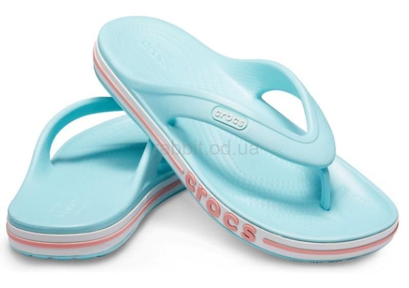 В'єтнамки жіночі Блакитний Crocs Bayaband Flip р. 36-37 Бірюзовий (1327)