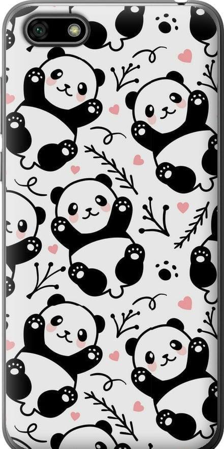 Чехол на Huawei Y5 2018 Панды (4318t-1500-42517)