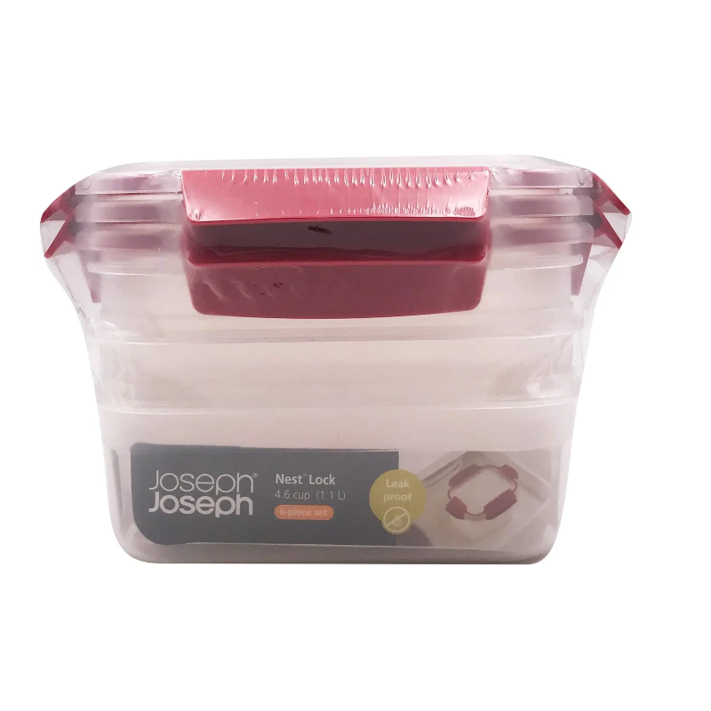 Контейнери для зберігання Joseph Joseph Nest Lock пластикові 3 шт. Red (81101) - фото 3