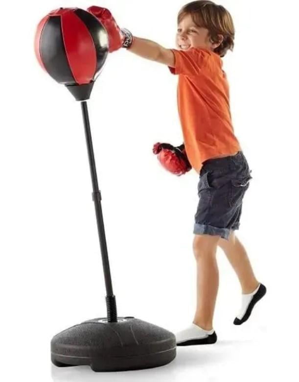 Дитячий боксерський комплект стійка з грушею/рукавички і насос 110 см (2104618781) - фото 3 Дитячий боксерський комплект стійка з грушею/рукавички і насос 110 см (2104618781) - фото 3