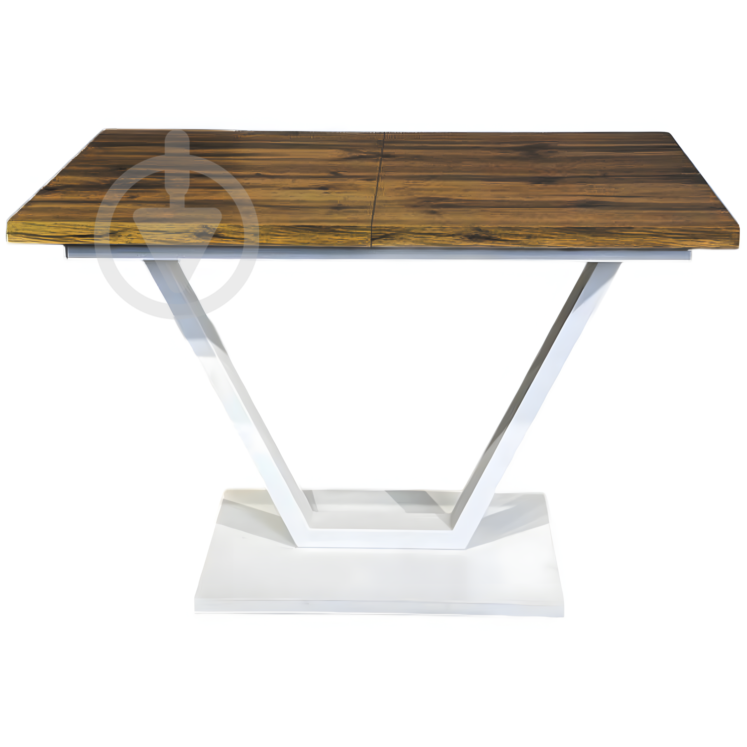 Стол кухонный раскладной RoMax Vegas Loft 155/195х75 см Орех Франк/Белый